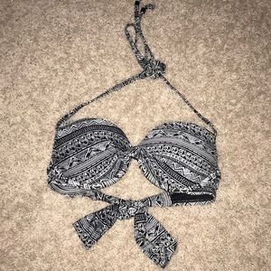 Aztec pattern bikini top